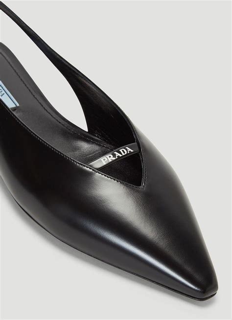 pointy toe flat prada|designer Prada flats.